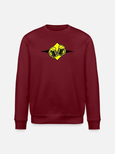 Beer Mug Beer Icon - Stanley/Stella ROLLER Unisex Organic Sweatshirt - white