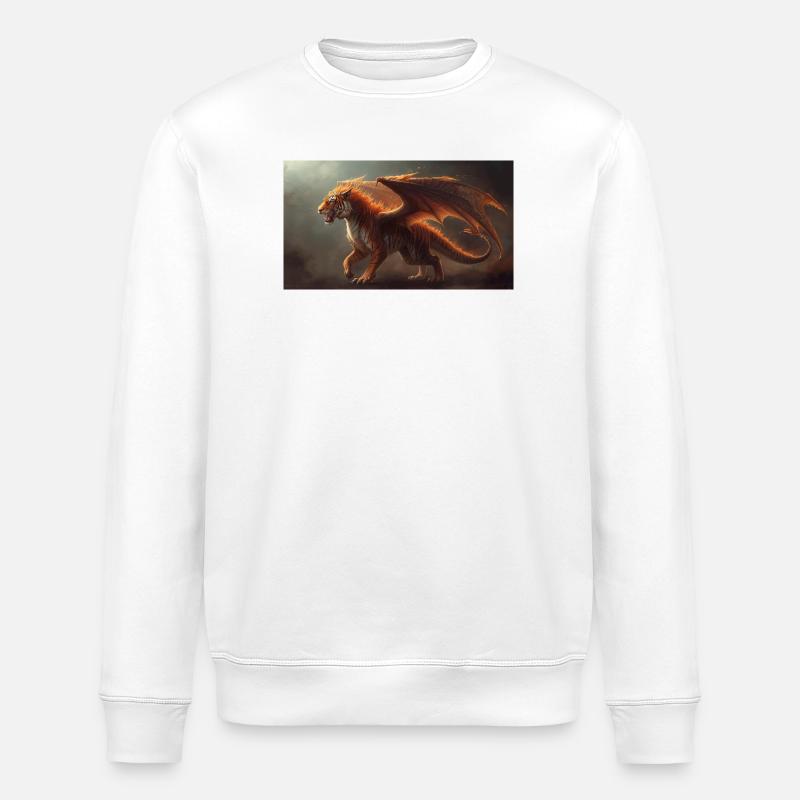 Drachentiger 1 - Stanley/Stella Unisex Bio-Sweatshirt ROLLER - Weiß