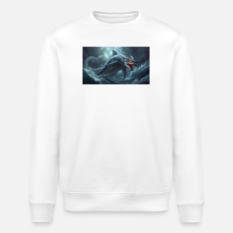 Drachenhai - Stanley/Stella Unisex Bio-Sweatshirt ROLLER - Weiß