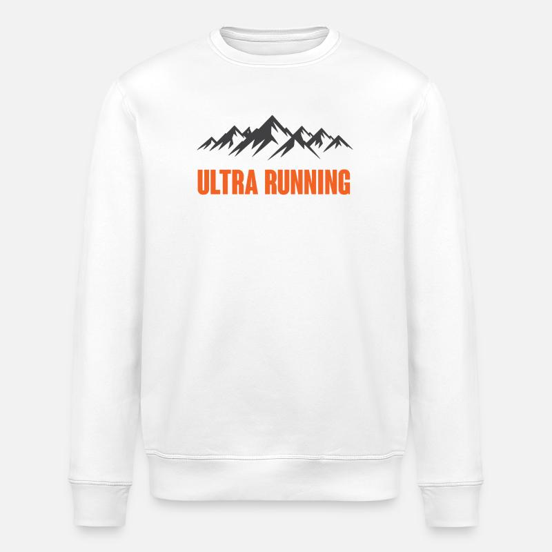 Ultra course à pied - Sweat bio ROLLER Stanley/Stella Unisexe - blanc