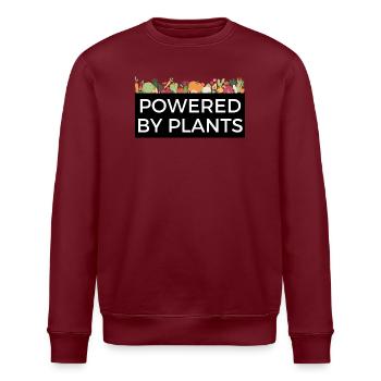 Propulsé par Plants Tee Design Veggie - Sweat bio ROLLER Stanley/Stella Unisexe - blanc - Devant - Nik (191cm)