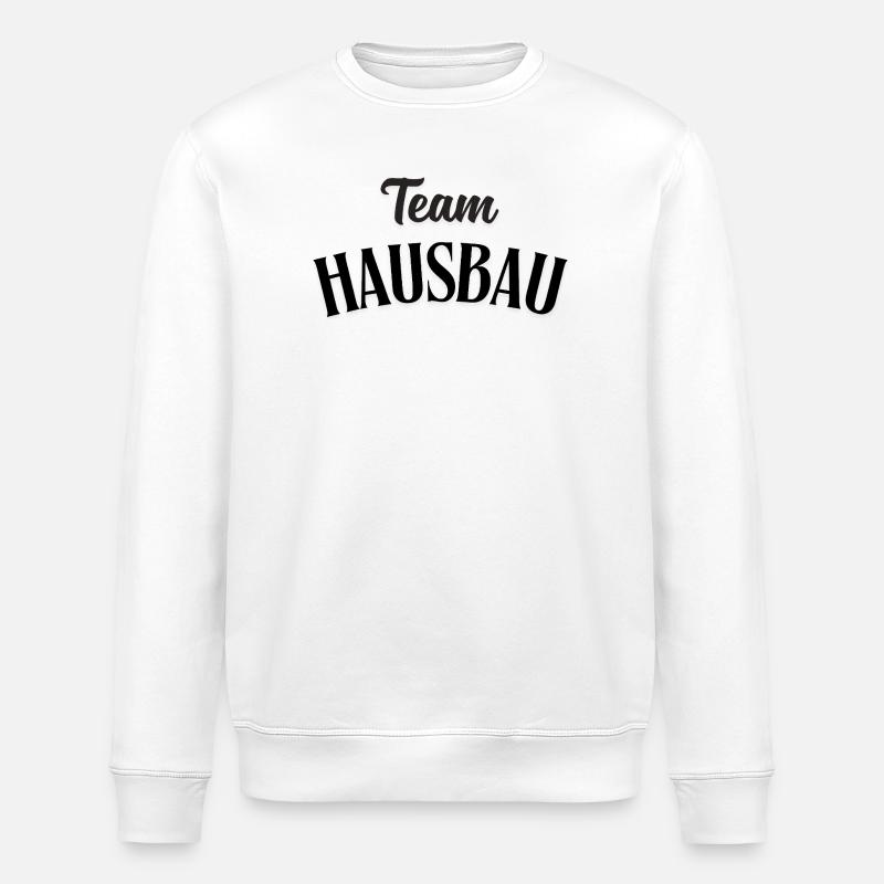 Team Hausbau - Stanley/Stella Unisex Bio-Sweatshirt ROLLER - Weiß