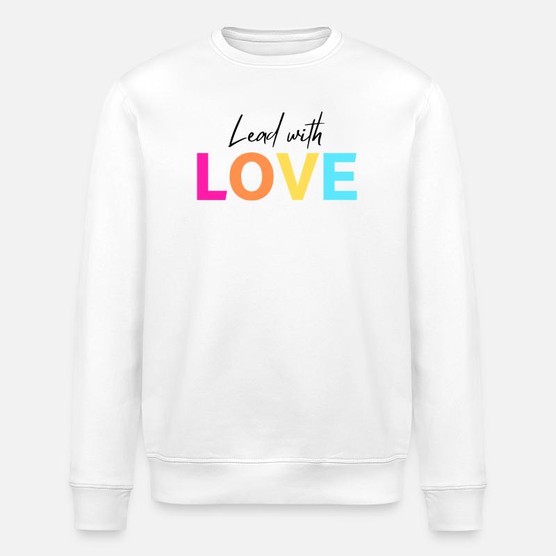 Führe mit LIEBE - Stanley/Stella Unisex Bio-Sweatshirt ROLLER - Weiß