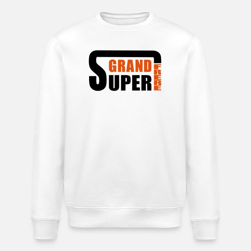 Super großer Bruder - Stanley/Stella Unisex Bio-Sweatshirt ROLLER - Weiß