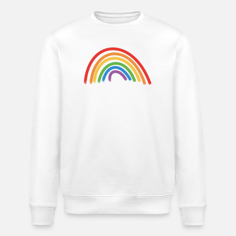 Idée de cadeau arc-en-ciel - Sweat bio ROLLER Stanley/Stella Unisexe - blanc