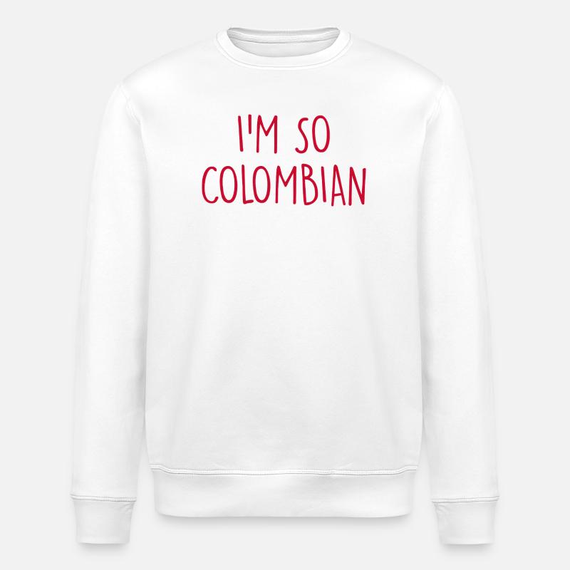 Je suis tellement colombienne colombienne - Sweat bio ROLLER Stanley/Stella Unisexe - blanc