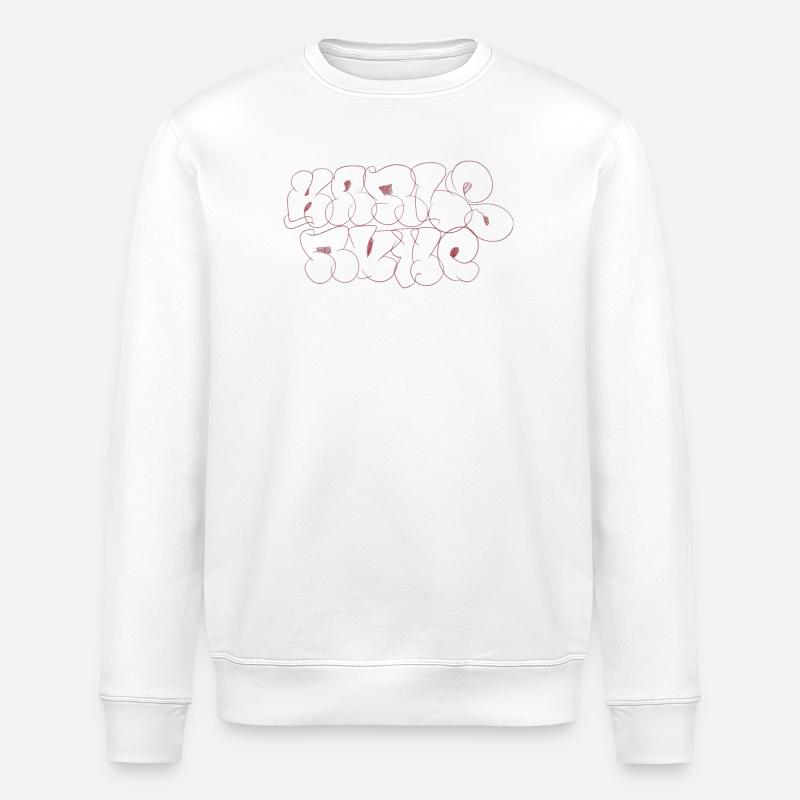 Karlsruhe Throw up - Stanley/Stella ROLLER Unisex Organic Sweatshirt - white