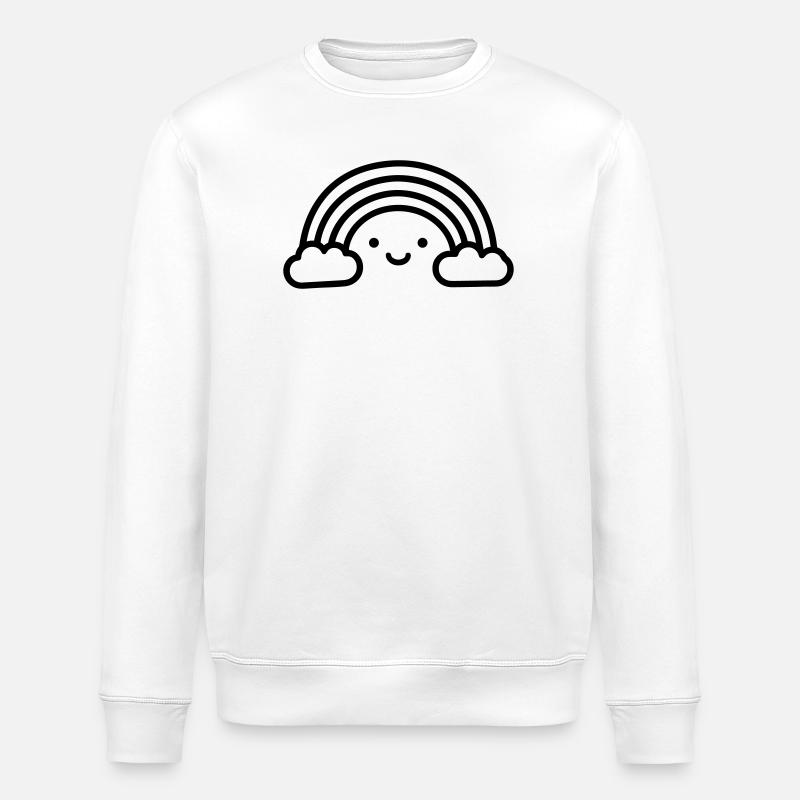 Regenbogen - Stanley/Stella Unisex Bio-Sweatshirt ROLLER - Weiß