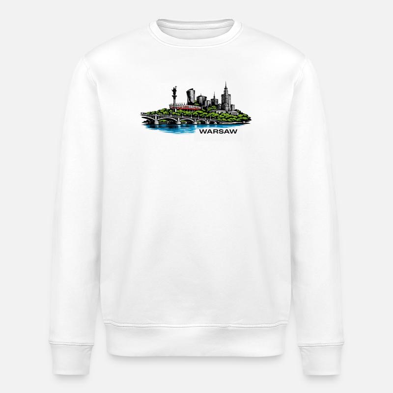 Varsovie - Sweat bio ROLLER Stanley/Stella Unisexe - blanc