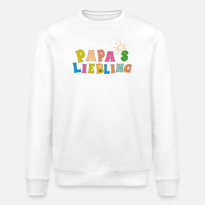 Papas Liebling - Stanley/Stella Unisex Bio-Sweatshirt ROLLER - Weiß