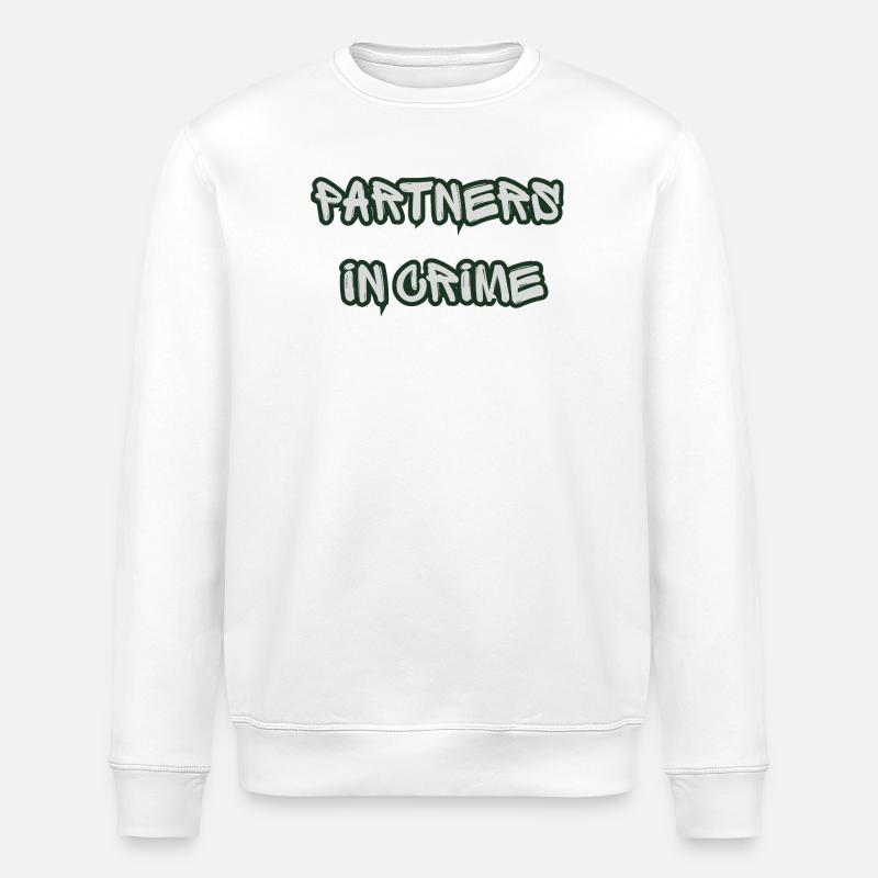 Complices dans le Crime Graffiti - Sweat bio ROLLER Stanley/Stella Unisexe - blanc