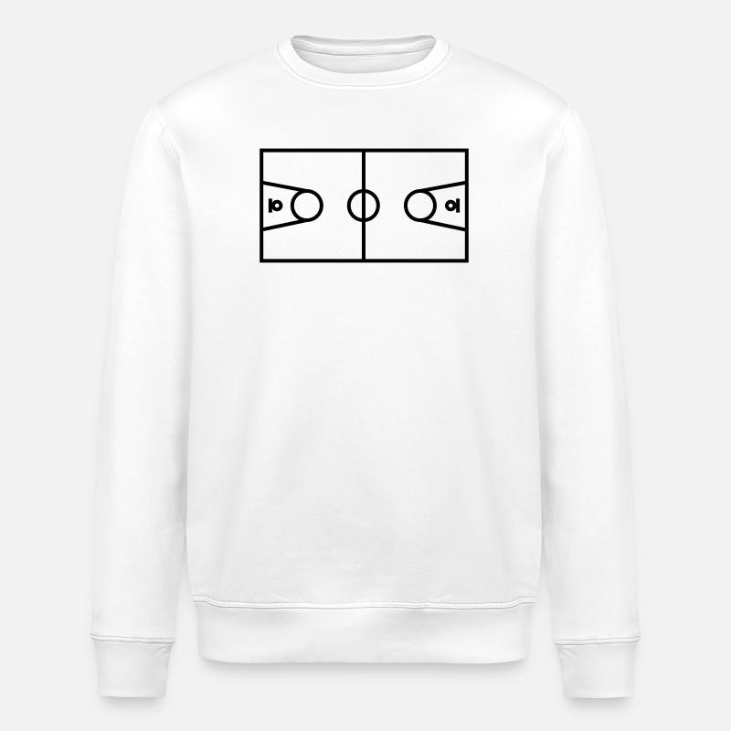 Terrain de basket - Sweat bio ROLLER Stanley/Stella Unisexe - blanc