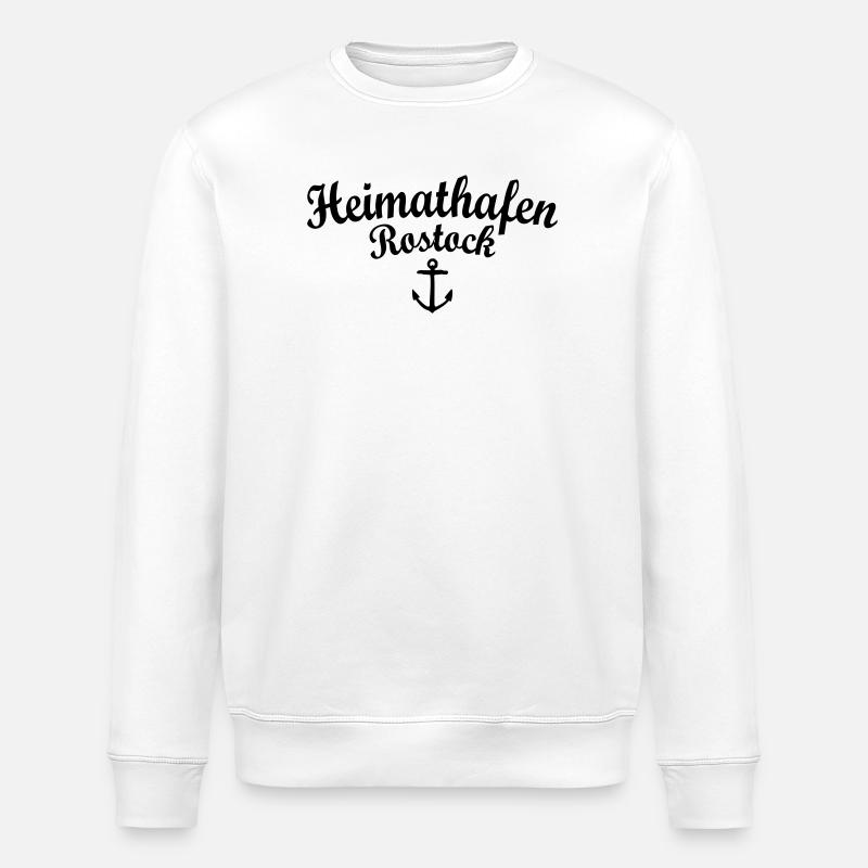 Heimathafen Rostock - Stanley/Stella Unisex Bio-Sweatshirt ROLLER - Weiß