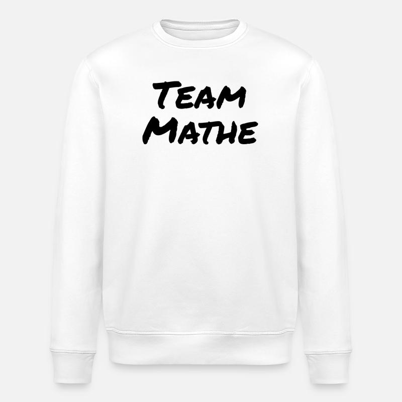 Team Mathe - Stanley/Stella Unisex Bio-Sweatshirt ROLLER - Weiß