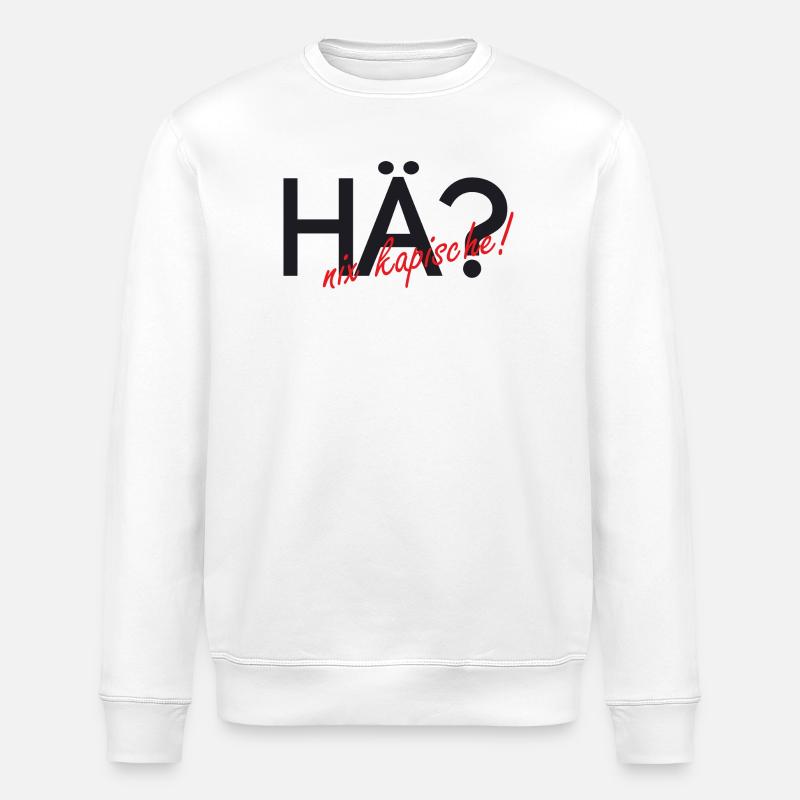 Heu, rien de capuchon ! - Sweat bio ROLLER Stanley/Stella Unisexe - blanc