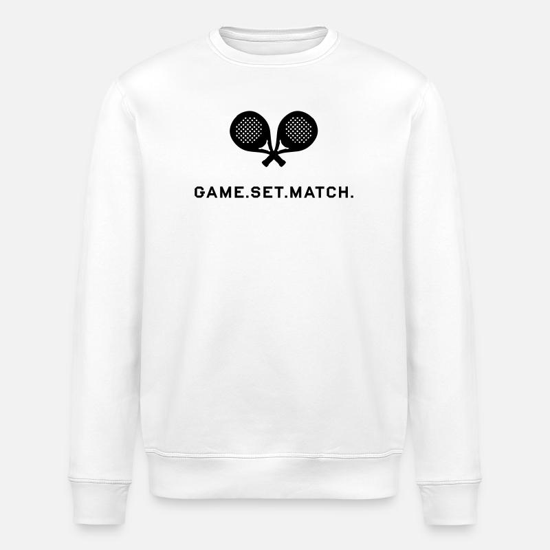 Jeu Set Match Padel - Sweat bio ROLLER Stanley/Stella Unisexe - blanc