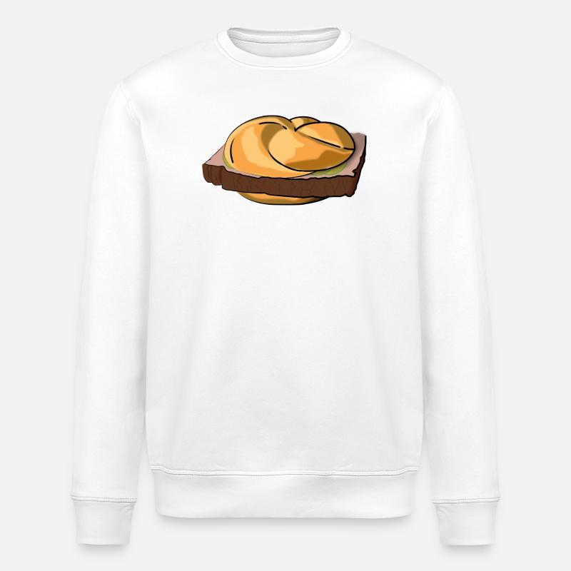 Leberkässemmel mit extra Style. - Stanley/Stella Unisex Bio-Sweatshirt ROLLER - Weiß