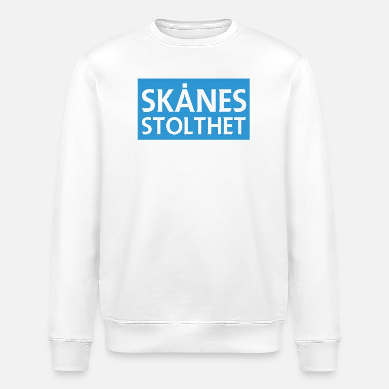 Der Stolz von Skåne - Stanley/Stella Unisex Bio-Sweatshirt ROLLER - Weiß