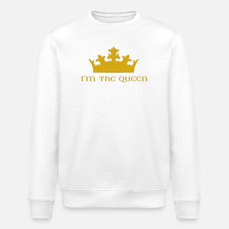 I'm the queen - Stanley/Stella Unisex Bio-Sweatshirt ROLLER - Weiß