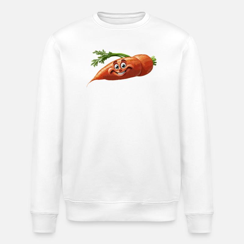 Karotte - Stanley/Stella Unisex Bio-Sweatshirt ROLLER - Weiß
