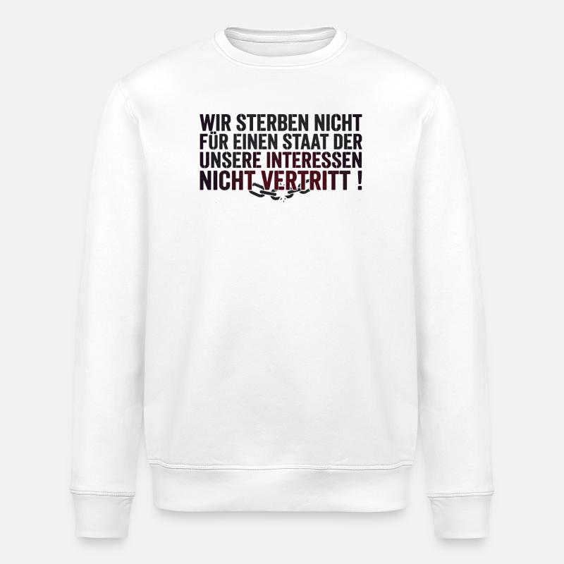Protest Statement - Stanley/Stella Unisex Bio-Sweatshirt ROLLER - Weiß