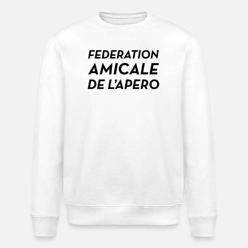 Fédération Amicale de l’Apéro - Sweat bio ROLLER Stanley/Stella Unisexe - blanc