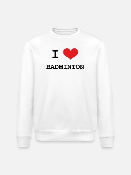 Badminton – Sport – Schläger - Stanley/Stella Unisex Bio-Sweatshirt ROLLER - Weiß
