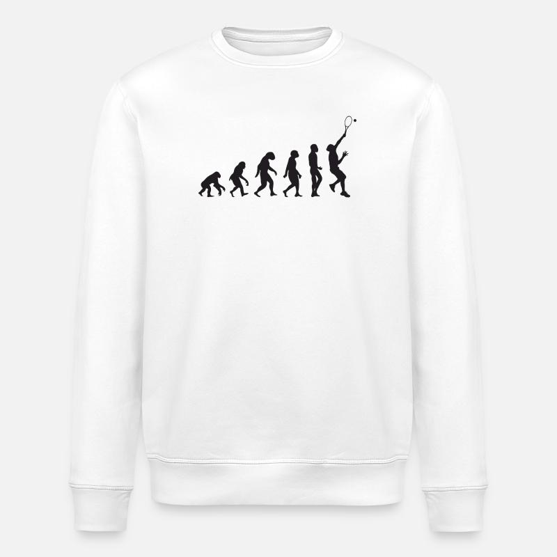 Tennis Evolution - Stanley/Stella ROLLER Unisex Organic Sweatshirt - white