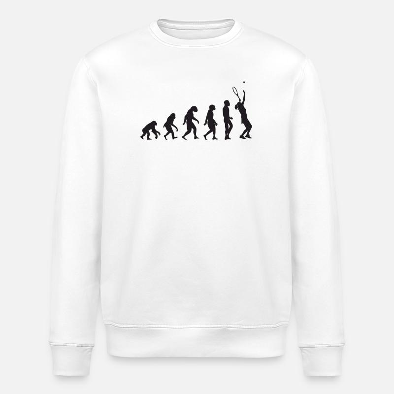 Tennis Evolution - Stanley/Stella ROLLER Unisex Organic Sweatshirt - white