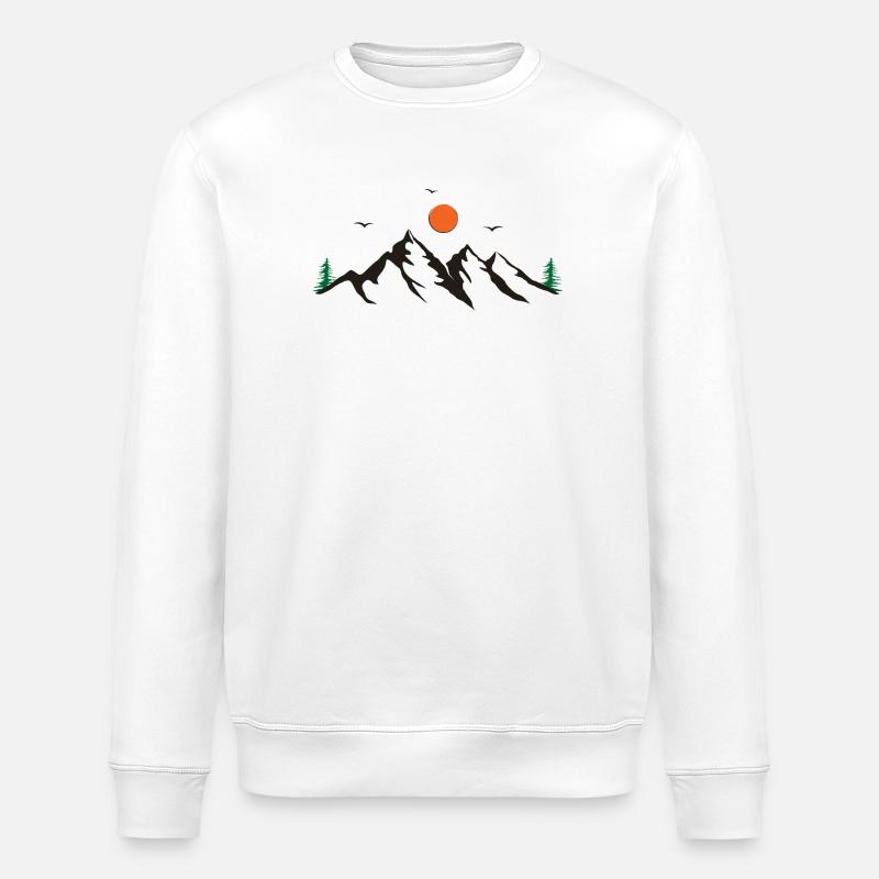 Gebirge - Stanley/Stella Unisex Bio-Sweatshirt ROLLER - Weiß