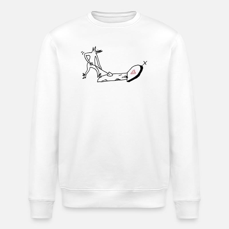 Tombe - Sweat bio ROLLER Stanley/Stella Unisexe - blanc