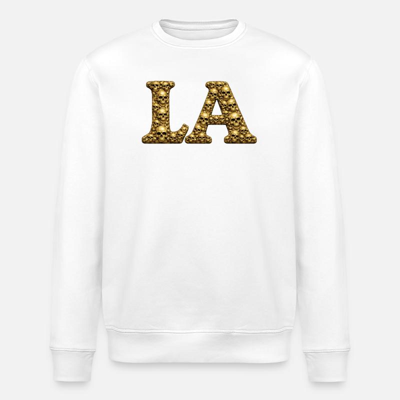 Crâne d’Or, LA - Sweat bio ROLLER Stanley/Stella Unisexe - blanc