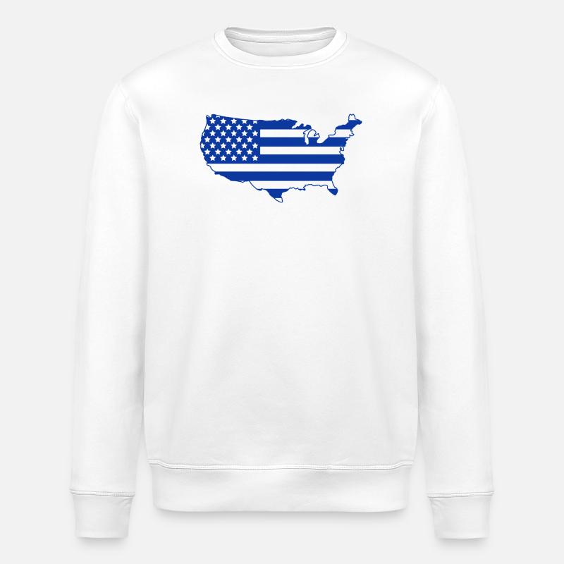 Use Map - Stanley/Stella ROLLER Unisex Organic Sweatshirt - white