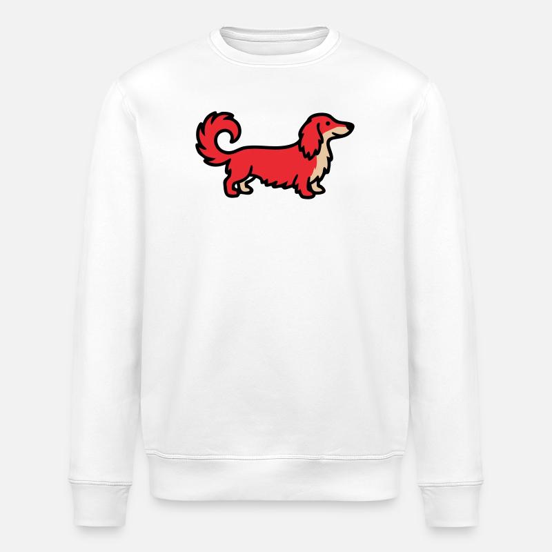 Irischer Setter Retriever Rot - Stanley/Stella Unisex Bio-Sweatshirt ROLLER - Weiß