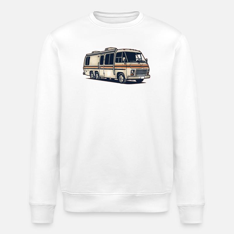 Ma maison a des roues - Sweat bio ROLLER Stanley/Stella Unisexe - blanc