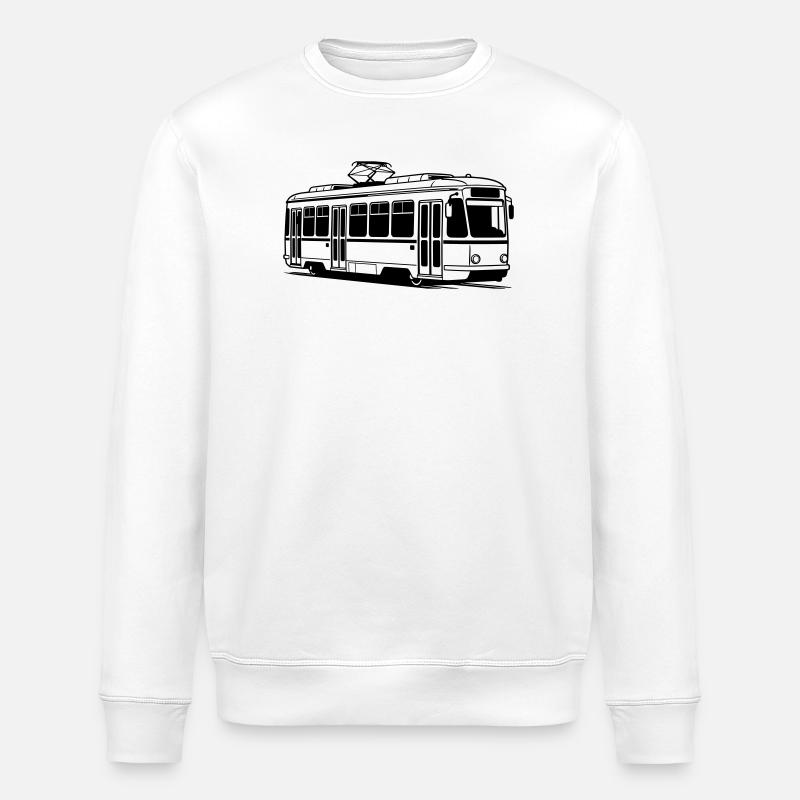 Straßenbahn - Stanley/Stella Unisex Bio-Sweatshirt ROLLER - Weiß