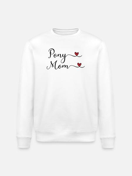Pony Mama - Stanley/Stella Unisex Bio-Sweatshirt ROLLER - Weiß