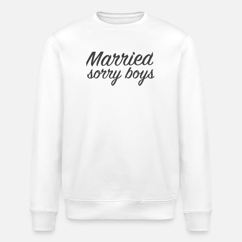 married - Stanley/Stella Unisex Bio-Sweatshirt ROLLER - Weiß