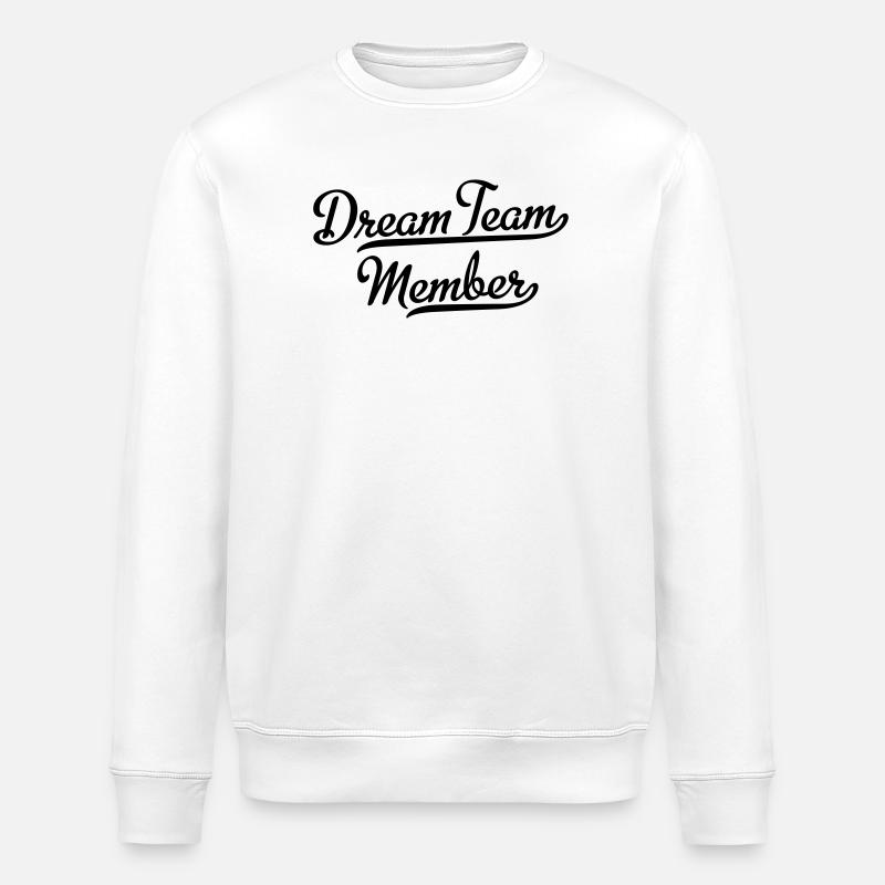 dream team member - Stanley/Stella Unisex Bio-Sweatshirt ROLLER - Weiß