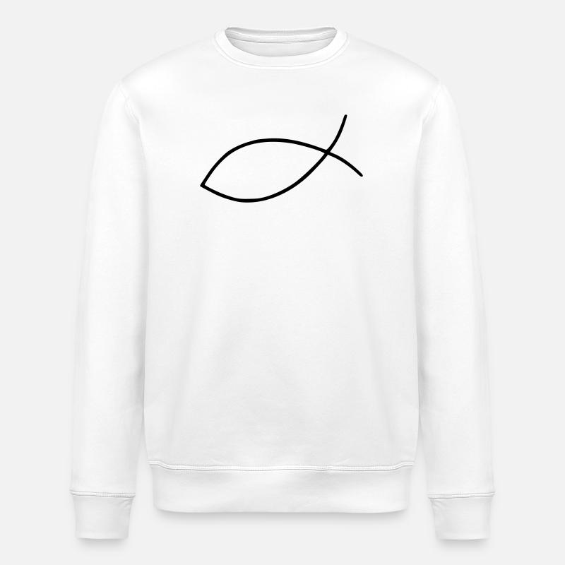 Poisson - Sweat bio ROLLER Stanley/Stella Unisexe - blanc