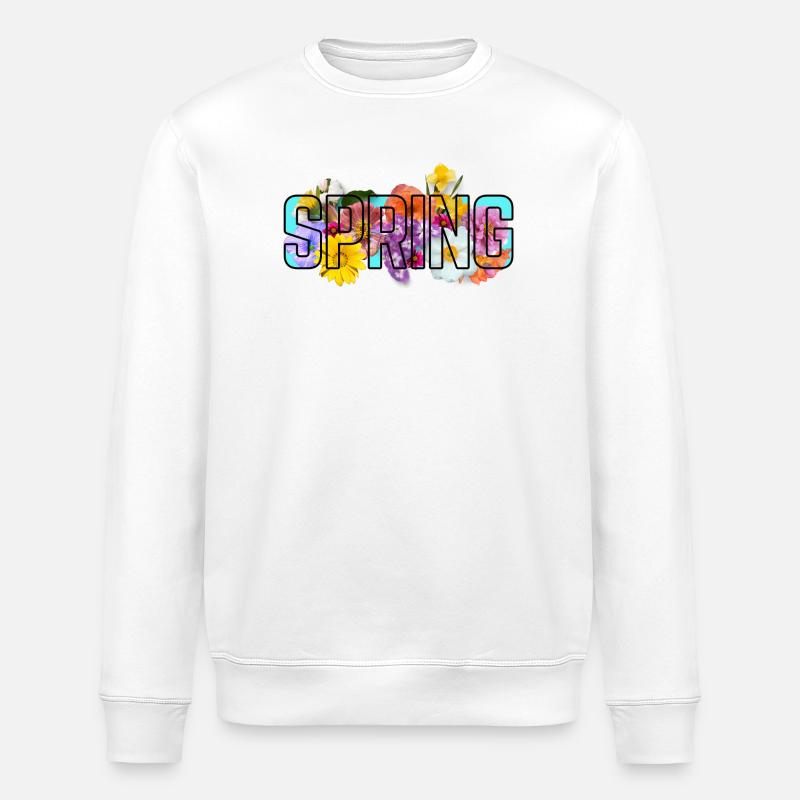 Blaue Quelle - Stanley/Stella Unisex Bio-Sweatshirt ROLLER - Weiß