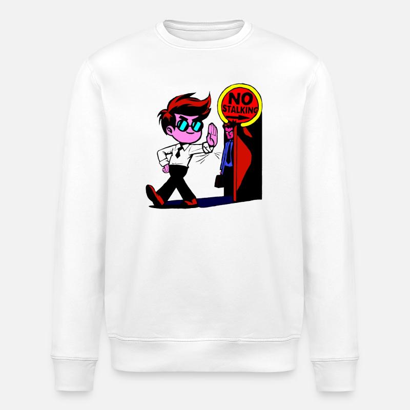 no stalking - Stanley/Stella Unisex Bio-Sweatshirt ROLLER - Weiß