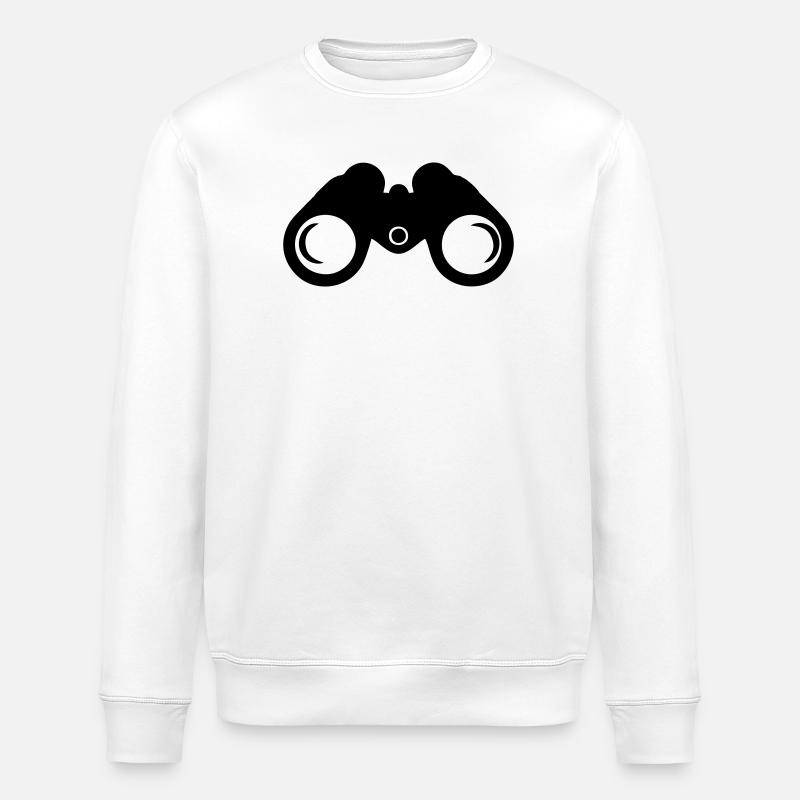 Binoculars - Stanley/Stella ROLLER Unisex Organic Sweatshirt - white