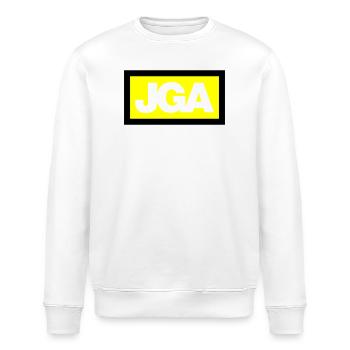 JGA SIMPLE - Emblème 3C - Sweat bio ROLLER Stanley/Stella Unisexe - blanc - Devant - Nik (191cm)