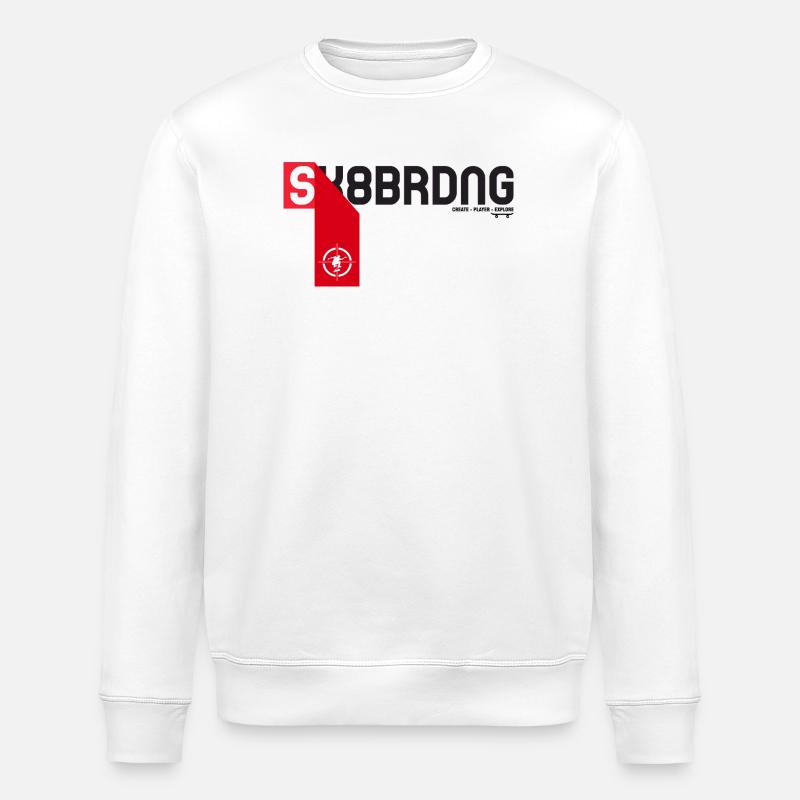 Skateboarding - Stanley/Stella ROLLER Unisex Organic Sweatshirt - white