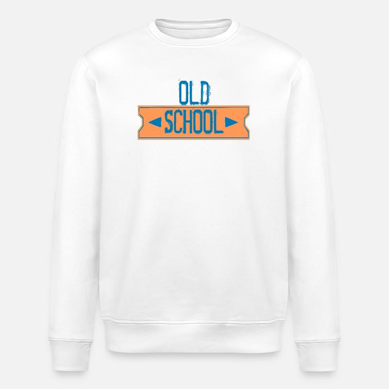 old school - Sweat bio ROLLER Stanley/Stella Unisexe - blanc
