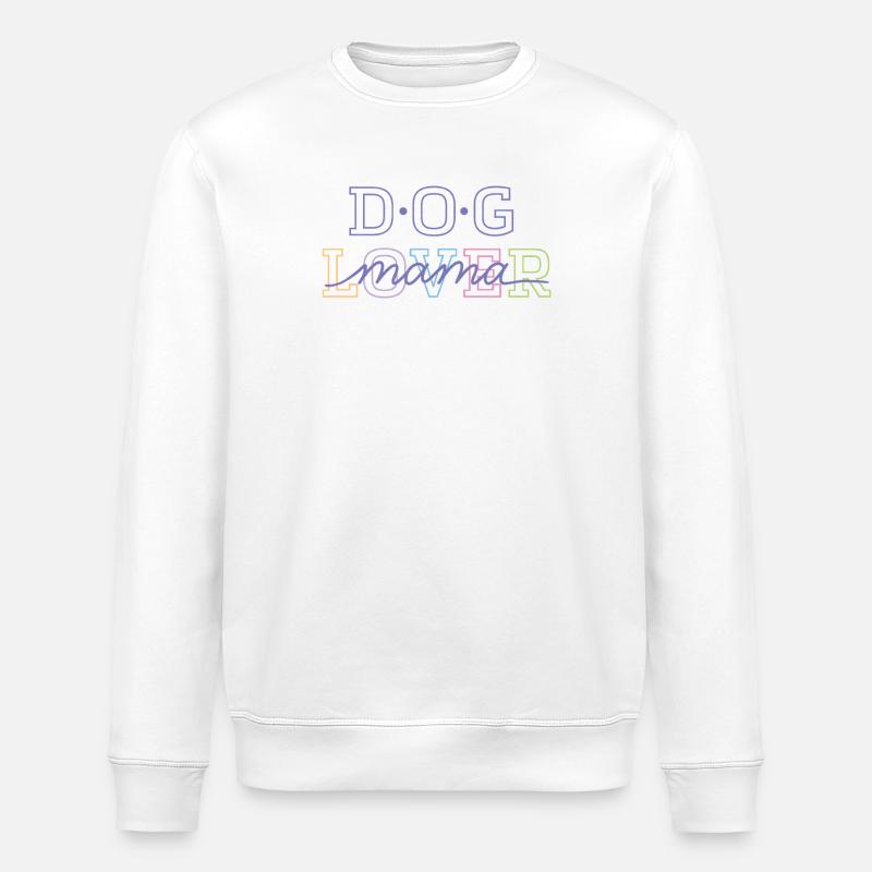 Amoureuse des chiens et maman - Sweat bio ROLLER Stanley/Stella Unisexe - blanc