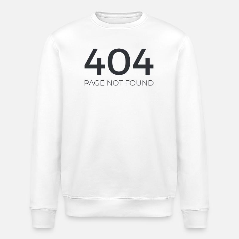 Error 404 - Stanley/Stella ROLLER Unisex Organic Sweatshirt - white