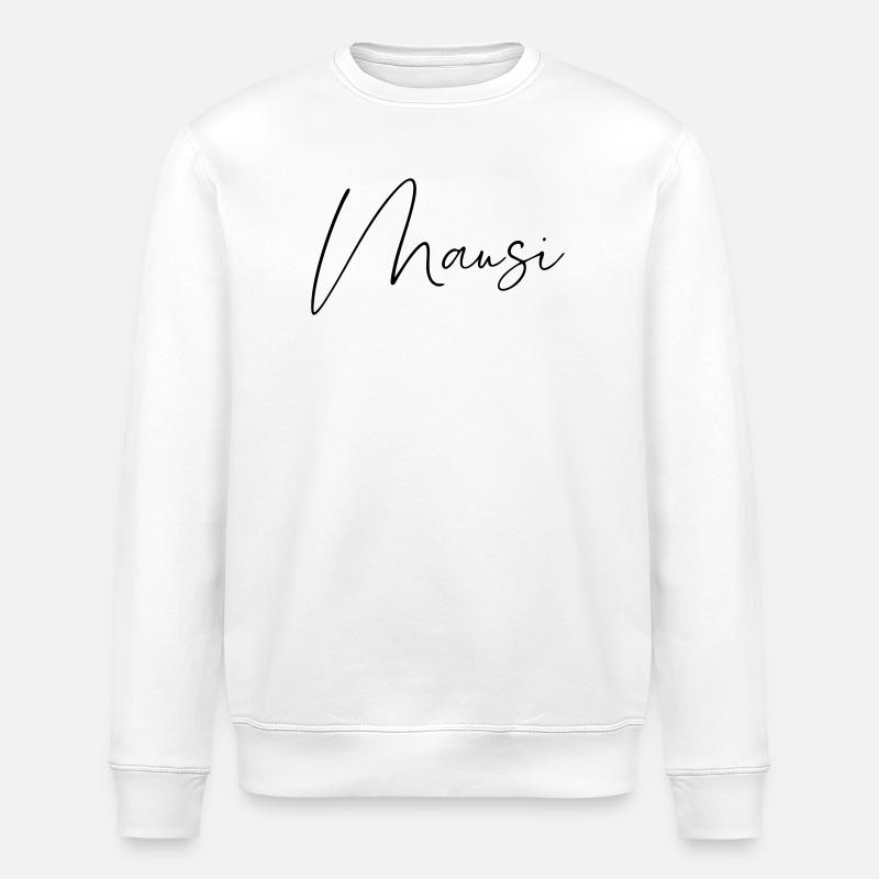 Mausi / Handwriting Design - Stanley/Stella ROLLER Unisex Organic Sweatshirt - white