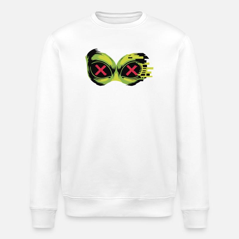 Neon X Goggles - Stanley/Stella ROLLER Unisex Organic Sweatshirt - white